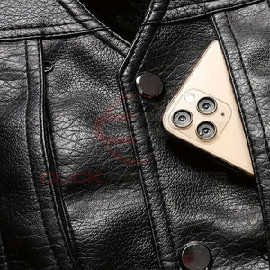 Gilet en cuir pour homme de haute qualité, design personnalisé, hiver, écologique et imperméable, vente en gros disponible - Product Image 6
