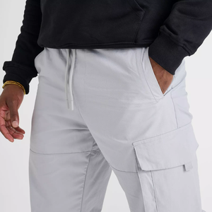 Pantalones de viaje de estilo callejero transpirables impermeables de peso medio, pantalones de pijama de algodón suave elástico para hombre - Product Image 3