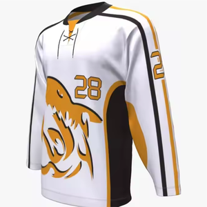 Camisetas de Hockey sobre Hielo Reversibles Unisex, Personalizables con el Nombre del Equipo, Diseño Transpirable con Sublimación para Adultos - Product Image 4