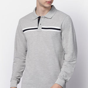 Nouveau design, sur mesure, manches longues pour homme, pour polo, 100% coton, anti-froissement, prix bas, motif uni, OEM disponible - Product Image 6