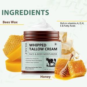 YECUCE Crema Idratante All-in-One al Sego Montato per Viso, Corpo, Mani e Piedi 120g, Sego da Bovini Allevati al Pascolo, Logo Personalizzabile per Rivenditori - Product Image 3