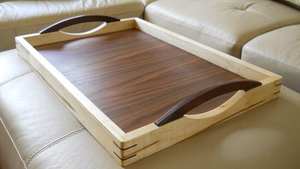 SMART <b>WOODEN</b> PRINTED TRAY BEST QUALITY <b>CARVED</b> Available square Shape and India Handicraft best Sample Hot <b>Sale</b> - Product Image 3