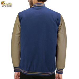 แจ็คเก็ตเบสบอลพิมพ์ลายโลโก้ที่กำหนดเองเสื้อแจ็คเก็ตแนวสตรีทเสื้อกีฬาลำลองตัวยาวแบบเรียบง่ายปกตั้งเคลือบแบบบาง - Product Image 6