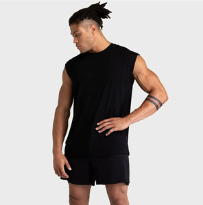 Camiseta Deportiva para Hombre, Transpirable, de Algodón/Fibra de Bambú, Talla Grande, Informal, para Gimnasio, Precio al por Mayor - Product Image 6