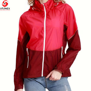 Chaqueta Cortavientos Impermeable y Ligera para Mujer, Talla Grande, con Logotipo Personalizado, Secado Rápido y Transpirable - Product Image 1