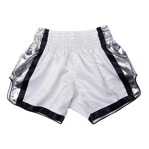 กางเกงมวยขาสั้นแบบออกแบบได้ตามต้องการสำหรับผู้ชายผู้หญิงเด็กผ้าซาตินสำหรับต่อสู้คิกบ็อกซิ่งกางเกง MMA เสื้อผ้าศิลปะการต่อสู้ - Product Image 3