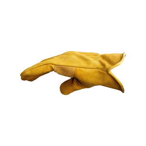 ถุงมือทำงานที่ดีที่สุดพร้อมหนังแพะป้องกันแบบลำลองสำหรับทำสวนและงานอื่นๆที่ทำจากยางผ้าฝ้ายและโพลีเอสเตอร์ - Product Image 5