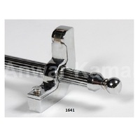 Vente chaude vert cristal et Chrome tiges d'escalier en aluminium décoratif intérieur maison et hôtel escalier tapis tiges pour Villa décor