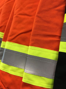 ชุดทำงานแบบใหม่ปี 2025 ผลิตตามสั่ง ชุดคลุมทำงานแบบสะท้อนแสงสูง ชุดทำงานนิรภัยด้านไฟฟ้า มาตรฐาน ANSI ระดับ 2 กันน้ำ สำหรับทุกเพศ - Product Image 6