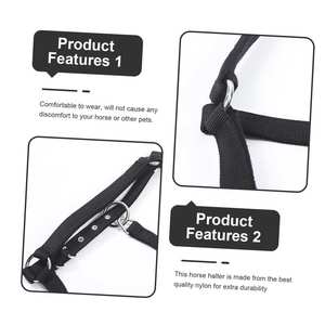 Custom New Design Horse Fancy <b>Stitched</b> Halter Product Manufacturers High Equestrian Horse Riding Equipment OEM Halters - Product Image 2