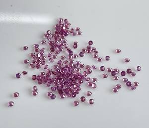 พลอยโกเมน rhodolite พลอยเทียมสีชมพูธรรมชาติ1.5มม. พลอยเทียมสีชมพูแบบหลวม - Product Image 2