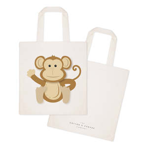 Women's Monkey Cotton Canvas Tote Bag - Product Image 2
