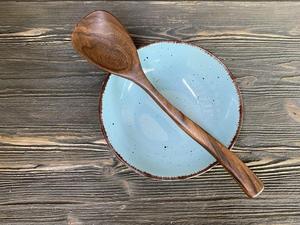 Cuchara de Madera Clásica Hecha a Mano, Utensilio de Cocina de Madera Natural para Mezclar y Servir, Ecológico, 10 ml, Herramienta de Cocina, Utensilios para el Hogar - Product Image 5