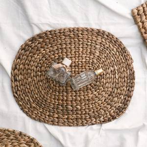 Water hyacinth place mat highest quality handweaving table <b>placemat</b> charger plates wholesale - Product Image 4