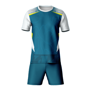 ชุดเสื้อฟุตบอลของผู้ชายชุดกีฬาสองชิ้นระบายอากาศได้โลโก้ปรับแต่งได้คุณภาพสูงเทคโนโลยีการพิมพ์ที่ยอดเยี่ยมคุ้มค่า - Product Image 3