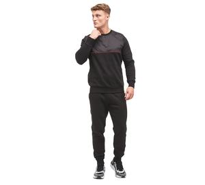 Ensemble de survêtement d'hiver pour homme, coupe ajustée, qualité supérieure, 100% polyester, 2 pièces, séchage rapide, logo brodé personnalisé, étiquette - Product Image 1