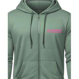 Hoodies Zippés Homme Oversize Style Urbain en Coton Lourd Noir Thermique – Conception Gratuite - Product Image 6