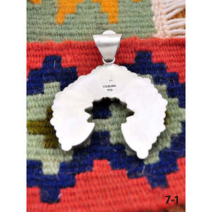 Southwest Style White Water Turquoise & Sterling Silver Pendant Bezel Set in a Stylish Gift Idea - Product Image 4