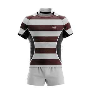 Uniformes de rugby personnalisés Ensemble d'équipe de couleur personnalisée Maillot de rugby Uniforme de rugby - Product Image 1