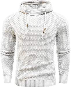 Ropa de invierno para hombres Sudaderas con capucha casuales de color sólido Sudaderas CON CAPUCHA DE MODA Sudaderas con capucha ajustadas para hombres - Product Image 6