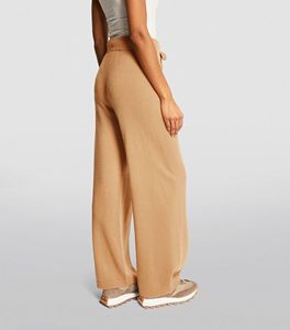 Pantalon de survêtement en coton marron camel de marque à la mode pour femmes, grande taille, matériau à coque souple, pantalon de collection d'hiver personnalisé - Product Image 5