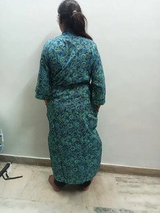 Main indienne bloc coton longue tenue robe de bain kimono femme et homme élégant plage couvrir kimono imprimé floral kimono imprimé sur - Product Image 3