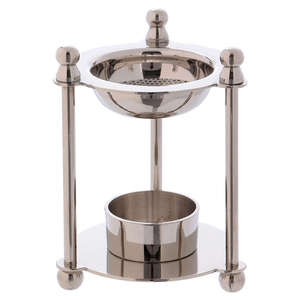 Haute vente porte-encens en laiton pur Nickel fini Design attrayant pour la décoration de table de bureau à domicile aromatique raisonnable - Product Image 2