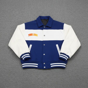 High Quality Custom Embossed Logo 100% Wool Solid Color Heavyweight Canvas <b>Long</b> Varsity Winter <b>Jacket</b> for <b>Men</b> - Product Image 4