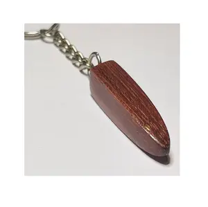 Acacia gantungan kunci kayu nama Logo aksesoris kayu kosong gantungan kunci desain terbaik kerajinan tangan terlaris