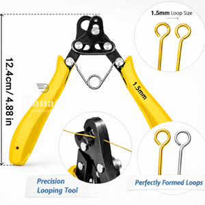 Mini Alicates de Acero Inoxidable para Hacer Lazos de Joyería, Herramienta de Precisión para Dar Forma a Lazos de Alambre de 1.5 mm, 12.4 cm - Product Image 4