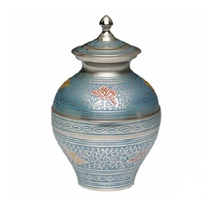 ASWAN INTERNATIONAL European Style Brass Metal Cremation Urn for Adult & <b>Pet</b> <b>Ashes</b> <b>Keepsake</b> - Product Image 5