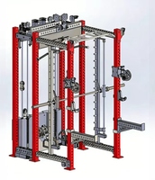 Equipo de Gimnasio Comercial de Fábrica, Entrenamiento Integral, Power Rack, Máquina Smith, Rack de Sentadillas, Máquina Smith Multifuncional