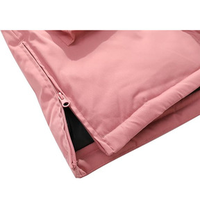 Doudoune d'hiver ample et oversize pour femme, col roulé, capuche, standard, respirante, tissée, streetwear - Product Image 6