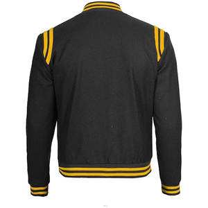Chaqueta bomber de satén de seda para hombre, venta al por mayor con logotipo de color personalizado, chaquetas universitarias hechas en Pakistán a la moda para la primavera - Product Image 4