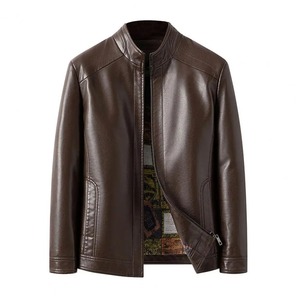 Veste en cuir de vachette d'extérieur en cuir de vachette de qualité supérieure conception de logo personnalisé OEM votre propre nouveau style de vente en gros - Product Image 4