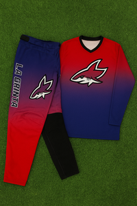 Transpirable a prueba de viento MX Moto Gear Impreso Racing Jersey Pantalones % Poliéster para Dirt Bike ATV MTB BMX y motocicleta - Product Image 3