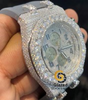Montre de luxe à chronographe, mouvement mécanique ETA, cadran 41 mm, boîtier en acier inoxydable, bracelet en caoutchouc, avec un charme exceptionnel