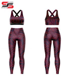 ชุดเสื้อกล้ามสำหรับผู้หญิงชุดเล่นโยคะฟิตเนสยิมชุดเลกกิ้งสำหรับผู้หญิงชุดกีฬาแบบออกแบบได้ตามต้องการ - Product Image 4