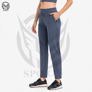 Leggings de Yoga de cintura alta suaves con logotipo personalizado, pantalones ajustados para mujer, mallas atléticas para correr - Product Image 3