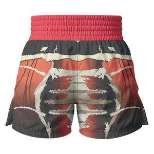 Short de combat MMA personnalisé pour hommes Kickboxing Grappling No Gi Compression Floral brodé Design avec décoration à volants - Product Image 2