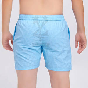 Pantalones cortos transpirables de secado rápido para hombre, verano 2023, logotipo personalizado, estilo de calle reactivo, lona sólida antiarrugas Digital - Product Image 2