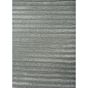 Tapis Forme Blue classique rayé en jacquard, tissé à la main, en laine et viscose, épaisseur 10 mm, pour salon ou couloir, idéal pour adolescents - Hwv-83 - Product Image 3