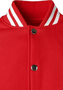 Chaqueta universitaria informal ajustada para hombre, transpirable, reversible, con capucha, cuello, moda, bombardero, diseño de béisbol, Letterman XS, lona - Product Image 3