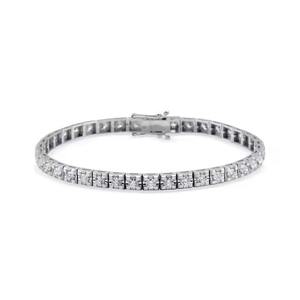 Classic Tennis Bracelet Diamond Moissanite Tennis Bracelet 14k Dainty Gold Diamond Bracelet Jewelry Perfect <b>Gift</b> - Product Image 1