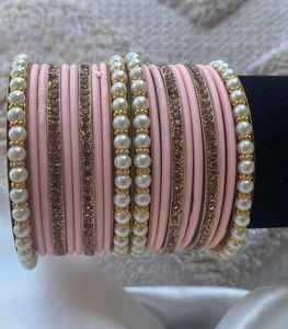 Conjuntos Chudiyan de cristal de tela de terciopelo personalizados, estilo elegante, último brazalete festivo para Eid y fiesta, Churian para mujer - Product Image 3