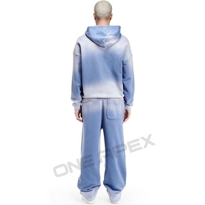 Survêtement délavé à l'acide avec fermeture éclair à capuche et logo personnalisé survêtements les plus vendus qualité personnalisée en gros hommes - Product Image 6