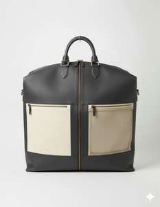 Premium Leather <b>Coat</b> Cover Garment Bag with Front Pockets Dustproof Suit and Overcoat Travel Carry Case - Product Image 2