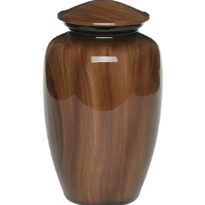 Grandes urnes en métal de qualité d'exportation pour les cendres humaines Urnes finies en bois Urne commémorative pour les cendres des animaux domestiques - Product Image 1