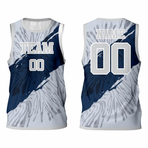 Maillot de basket respirant unisexe grande taille imprimé par sublimation été 100% polyester sans manches absorption rapide de l'humidité - Product Image 5