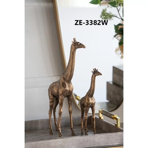 Sculpture animale ronde en aluminium plaqué or, fabrication artisanale, vente en gros aux Émirats arabes unis, intérieurs élégants, décoration de hall d'hôtel, Zahid Exports - Product Image 1